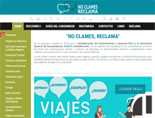 Tablet Screenshot of noclamesreclama.org